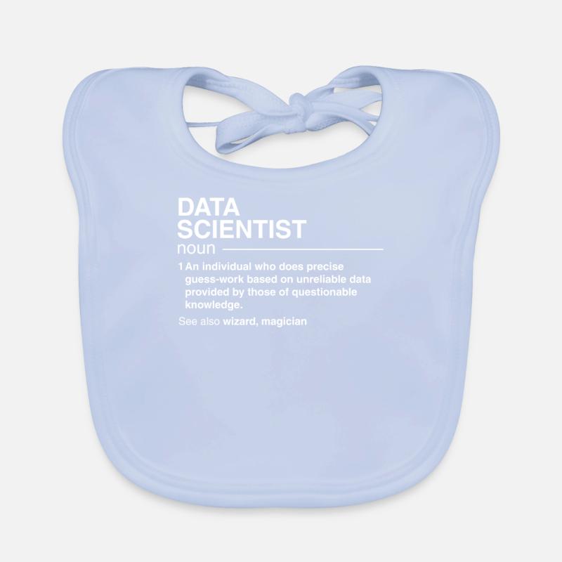 Lustiger Datenwissenschaftler-Definitionsdatenanalytiker Baby Bio-Lätzchen