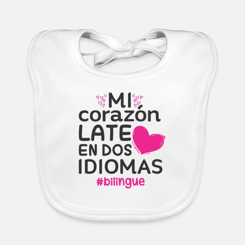 Spanisch Lehrer Schule Geburtstag Geschenkidee Baby Bio-Lätzchen