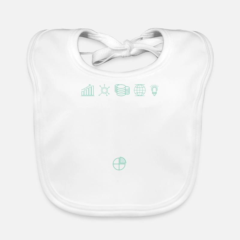 Data Nerd Data Analyst und Data Scientist - Baby Bio-Lätzchen - Weiß