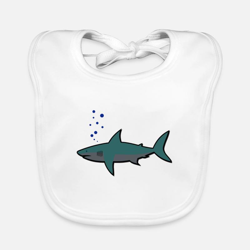 Requin, requin, Bavoir bio Bébé