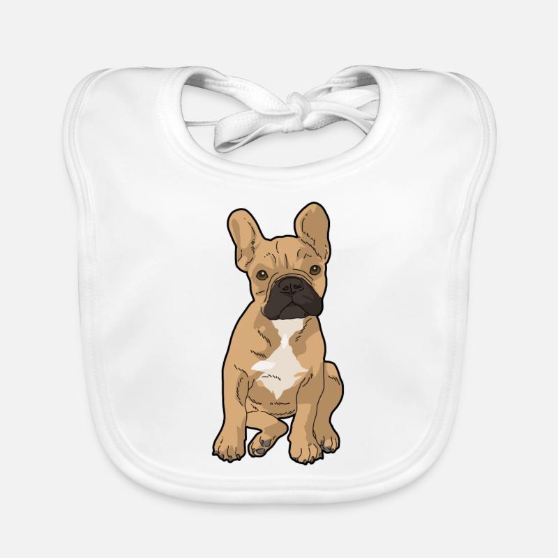 Bouledogue français Bavoir bio Bébé