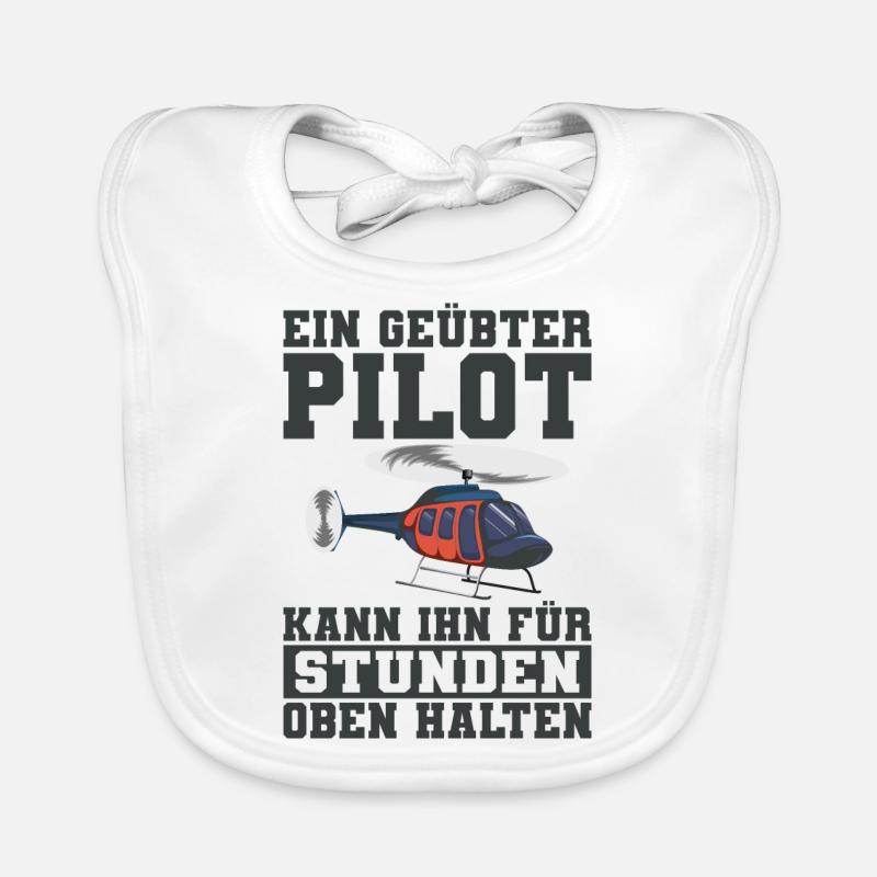 Helikopter Baby Bio-Lätzchen