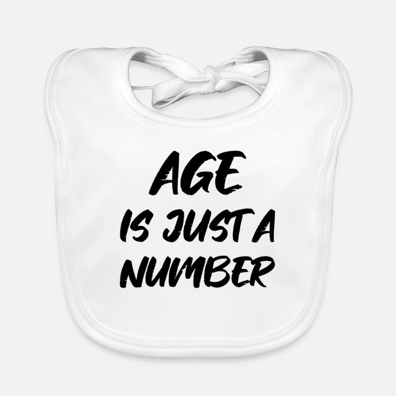 age is just a number Organic Baby Bibs