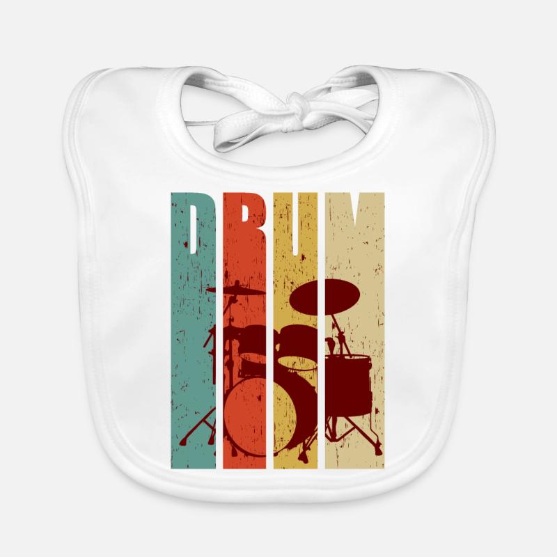 Schlagzeug Baby Bio-Lätzchen