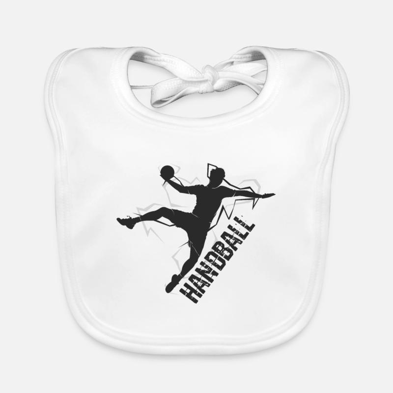 handball player Organic Baby Bibs