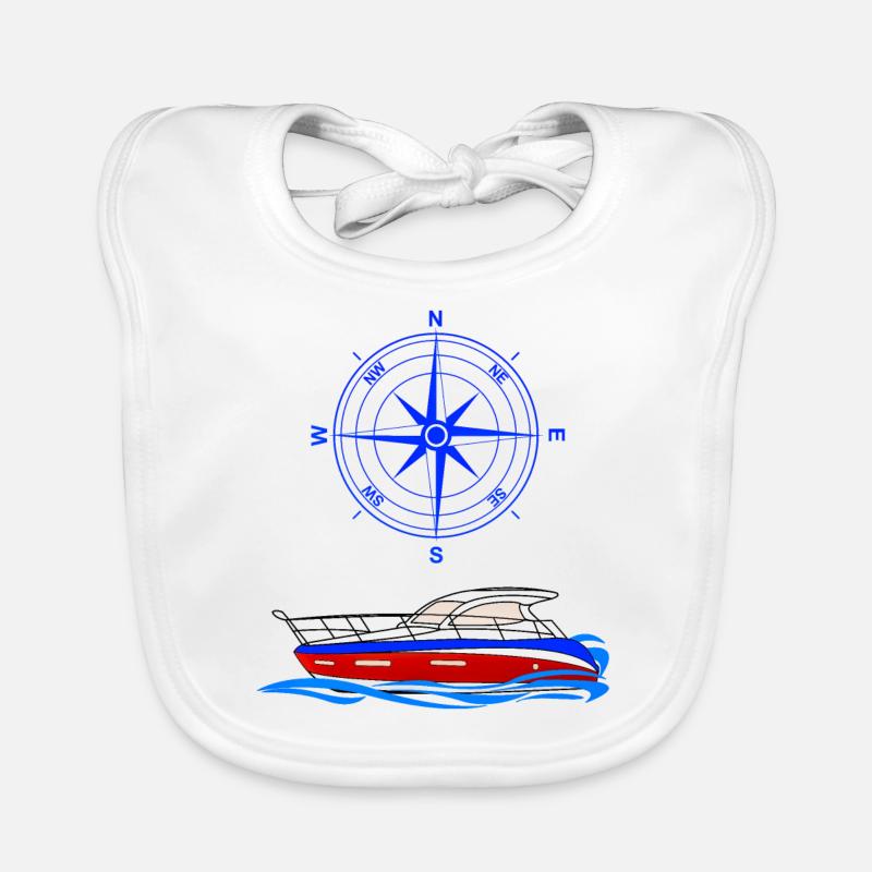 Compas pour bateaux Bavoir bio Bébé