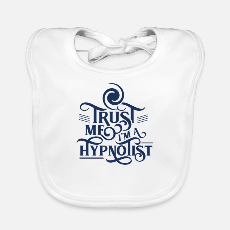 Team Hypnotist Hypnotic Hypnotize Hypnosis Organic Baby Bibs