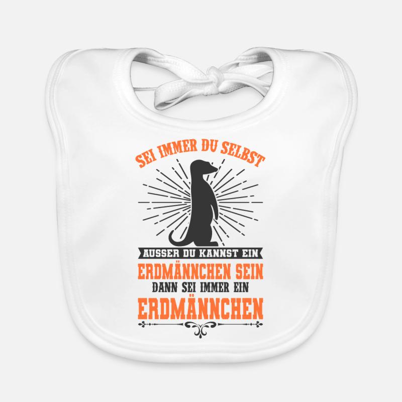 Erdmännchen Baby Bio-Lätzchen