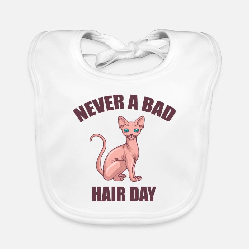 Sphynx cat Organic Baby Bibs