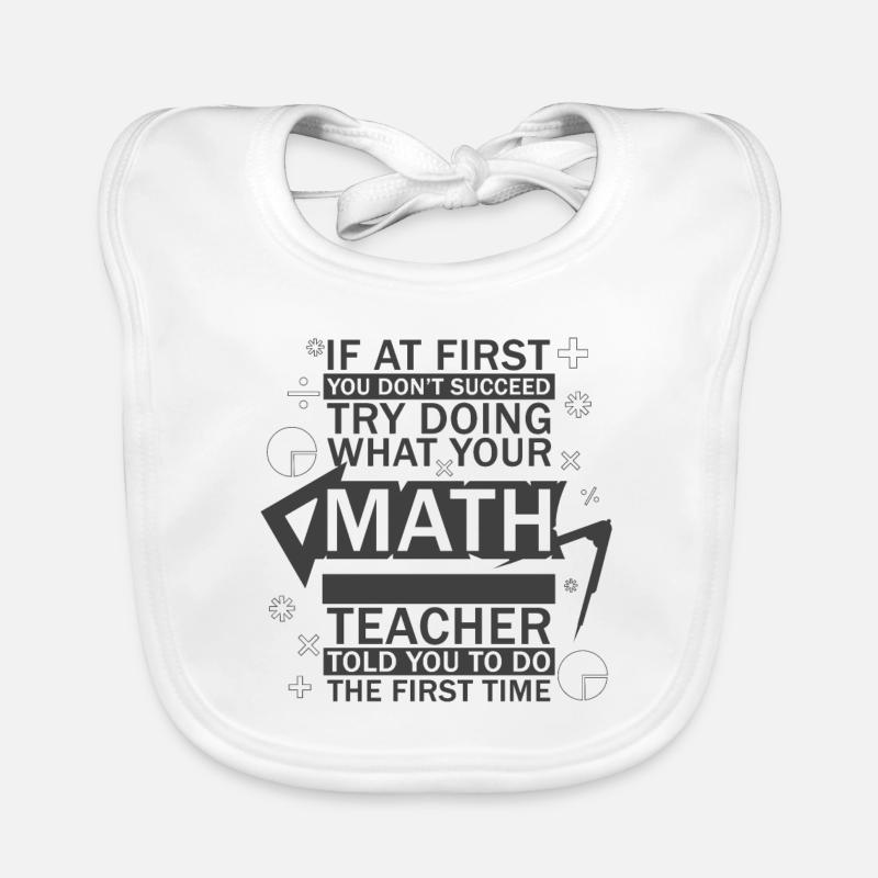Professeur de mathématiques drôle ringard Bavoir bio Bébé