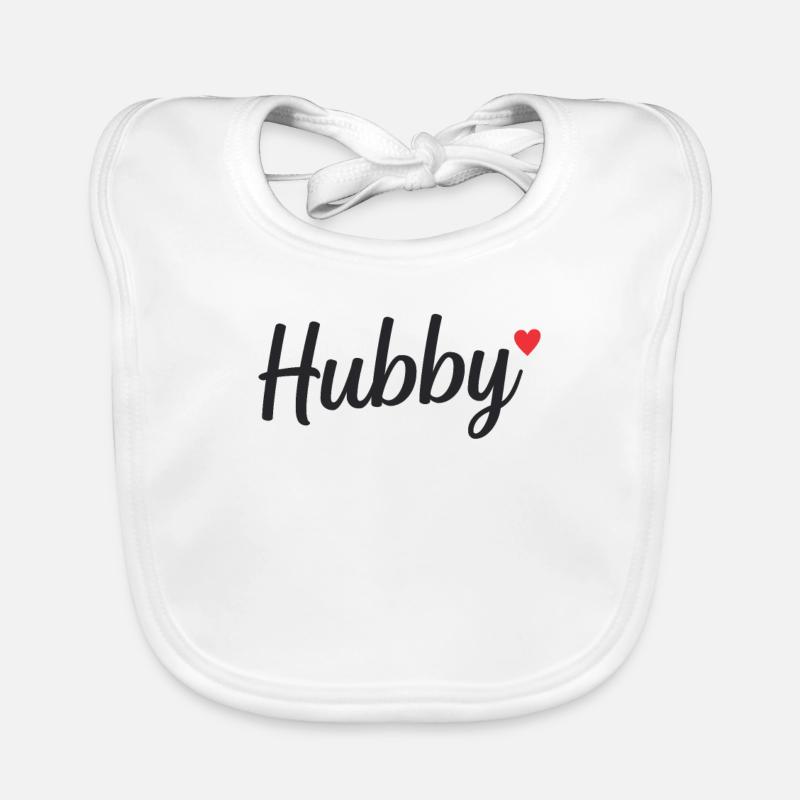 Hubby Mann Ehemann Paar Geschenk Geburtstag Baby Bio-Lätzchen