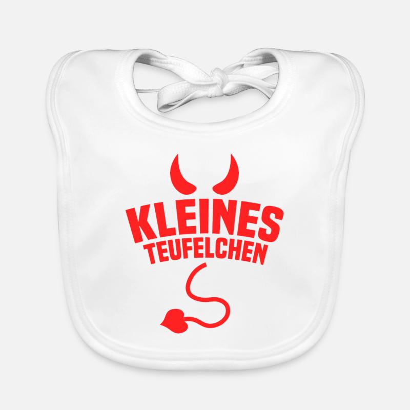 Kleines Teufelchen Geschenkidee Fasching Baby Bio-Lätzchen