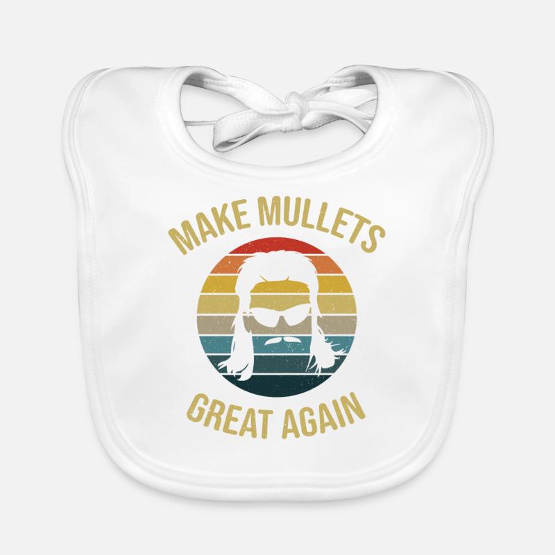 Rendre les Mullets encore une fois drôles Bavoir bio Bébé