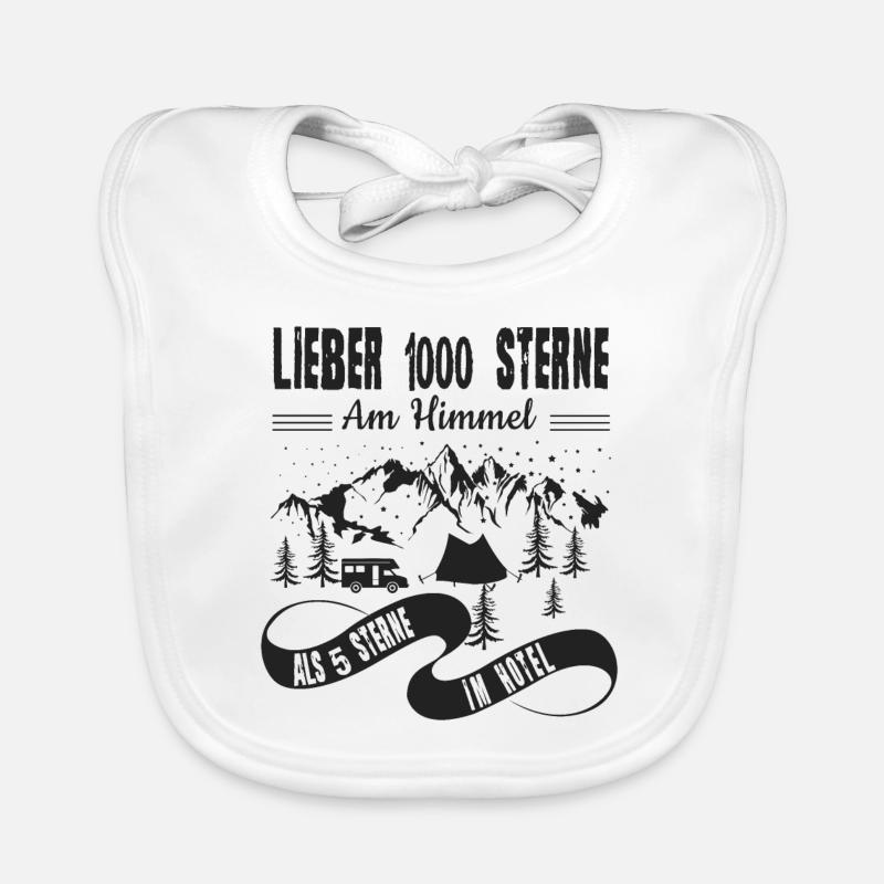 Lieber Sternenhimmel Als Hotel Camping Baby Bio-Lätzchen