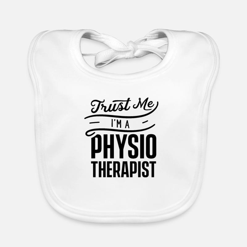 Team physio physiotherapist physiotherapy practice Organic Baby Bibs