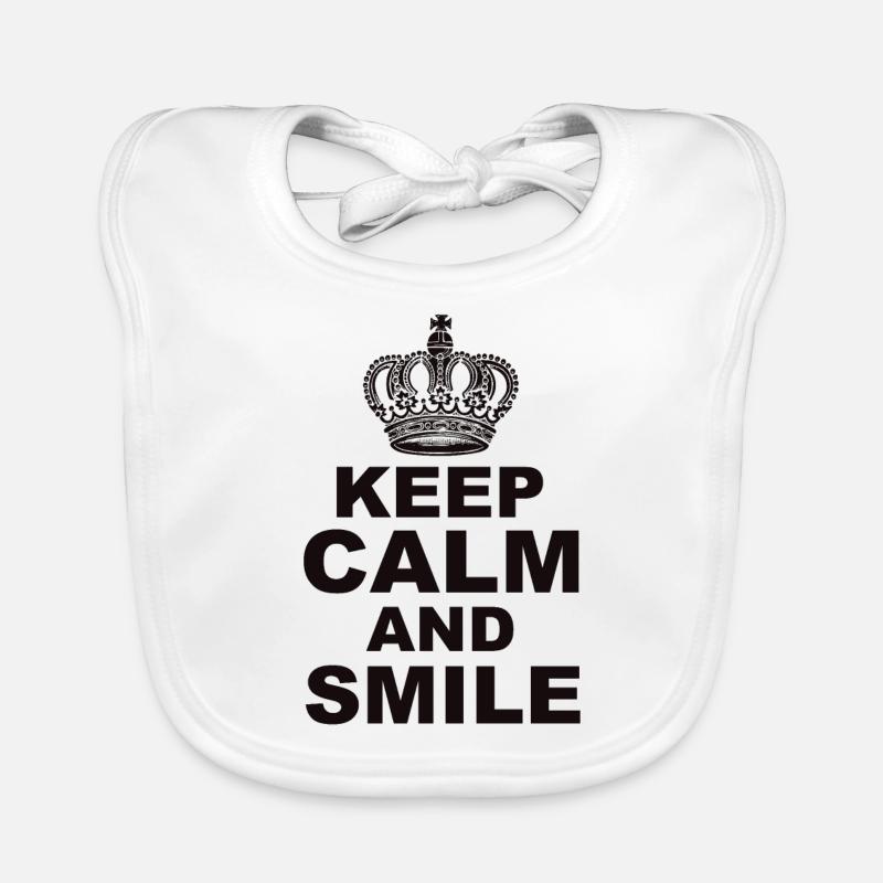 Keep calm and Smile Baby Bio-Lätzchen