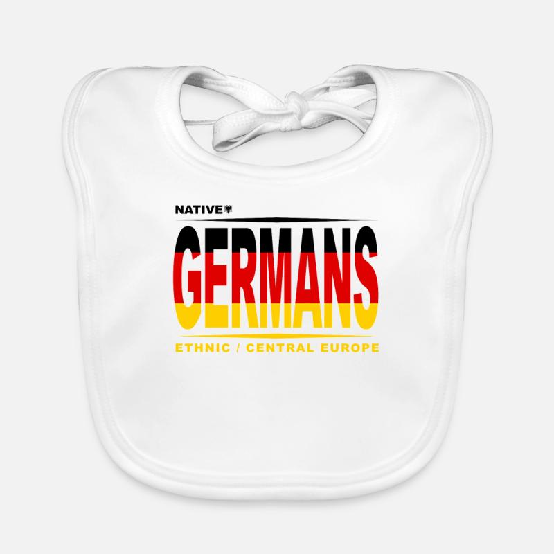 Drapeau du drapeau allemand allemand d'Europe centrale Bavoir bio Bébé
