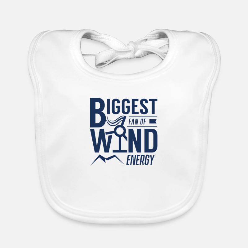 Windrad Windkraftanlage Windkraft Windenergie Wind Baby Bio-Lätzchen