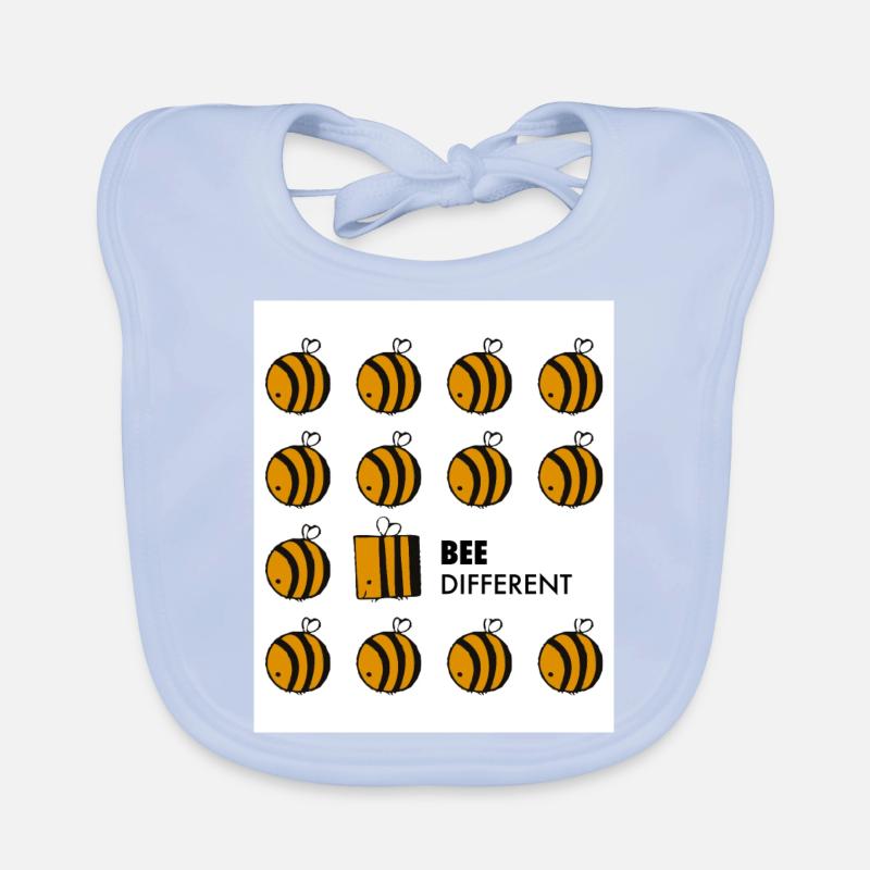 Bee different pun Organic Baby Bibs