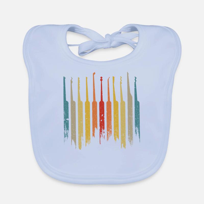 Lock picks retro lock picking - sélecteur de serrure et Bavoir bio Bébé