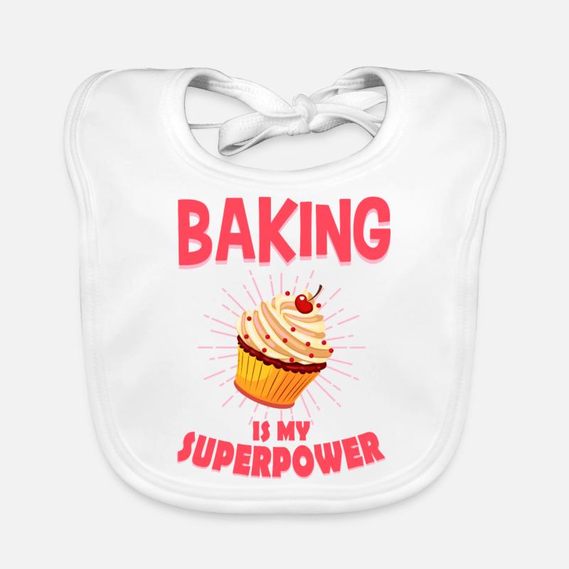 Backen Bäcker Cupcake Geschenk Baby Bio-Lätzchen
