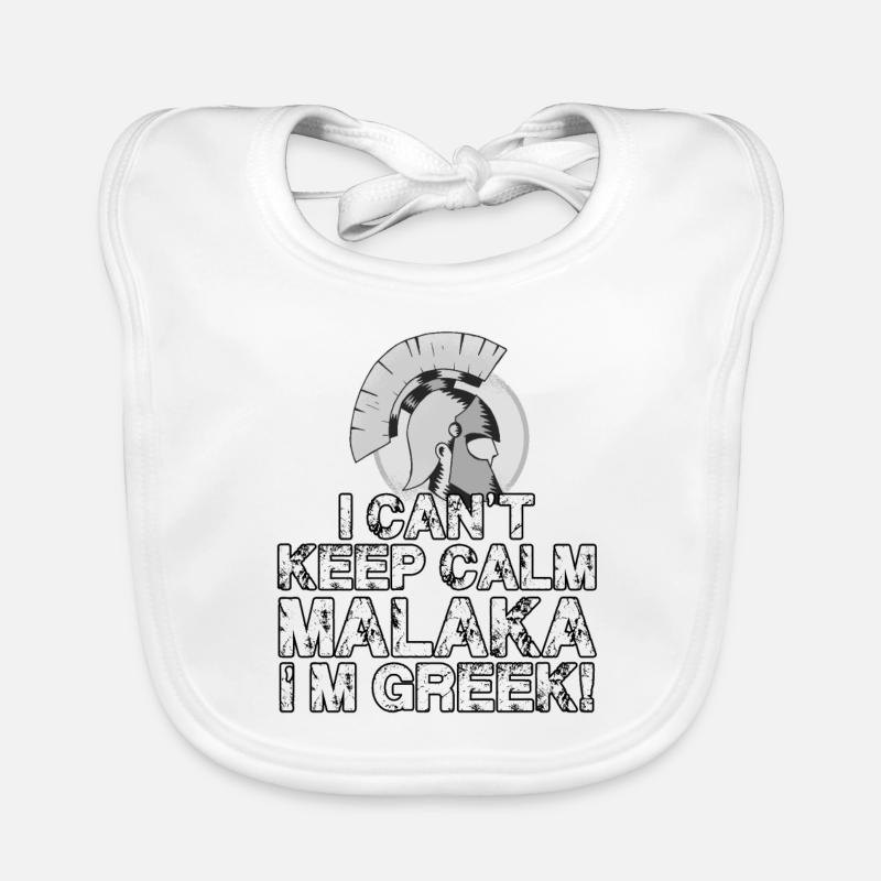 Casque Sparta grec Grèce Malaka Hellas Bavoir bio Bébé