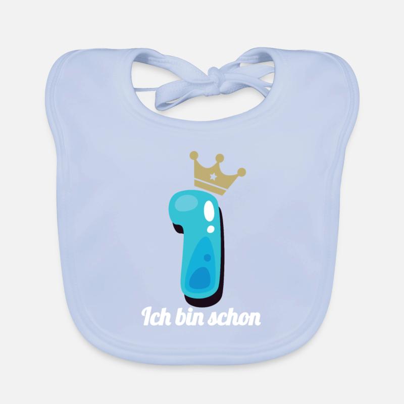 1. Geburtstag Junge Baby Bio-Lätzchen