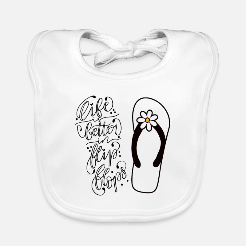 Flip Flops Baby Bio-Lätzchen