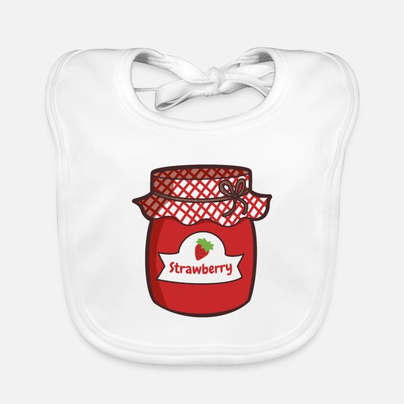 Strawberry jam Organic Baby Bibs
