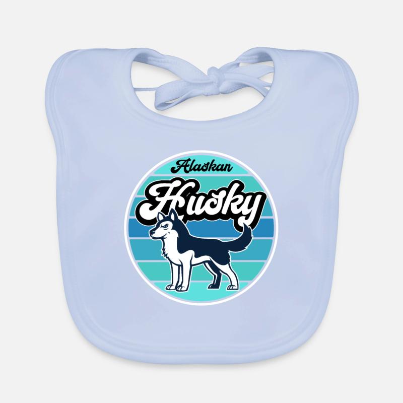Alaska Husky Baby Bio-Lätzchen