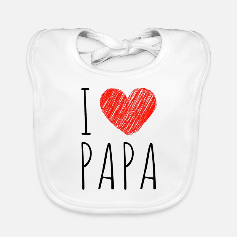I love dad. Organic Baby Bibs