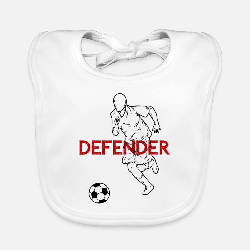 Defender Defender Soccer Saying Gift Organic Baby Bibs