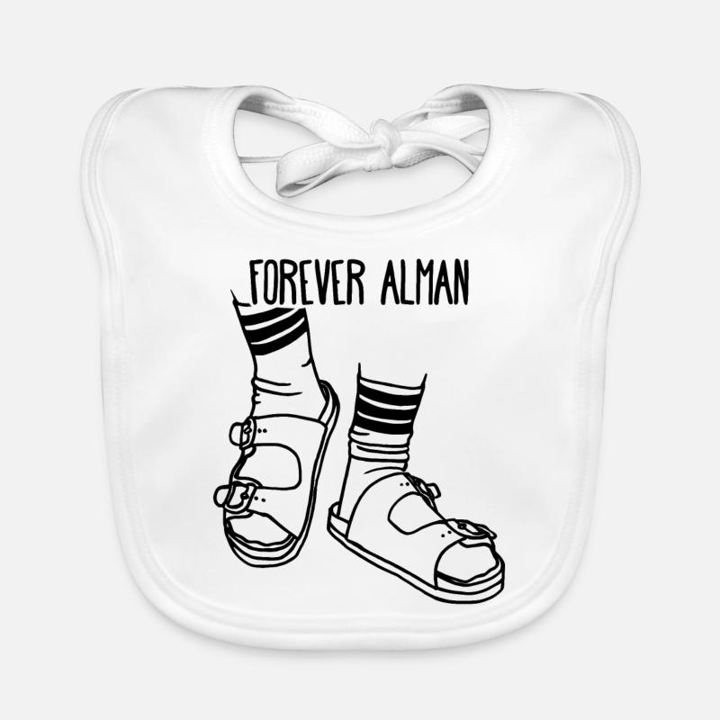 Alman cool gift for Germans Organic Baby Bibs