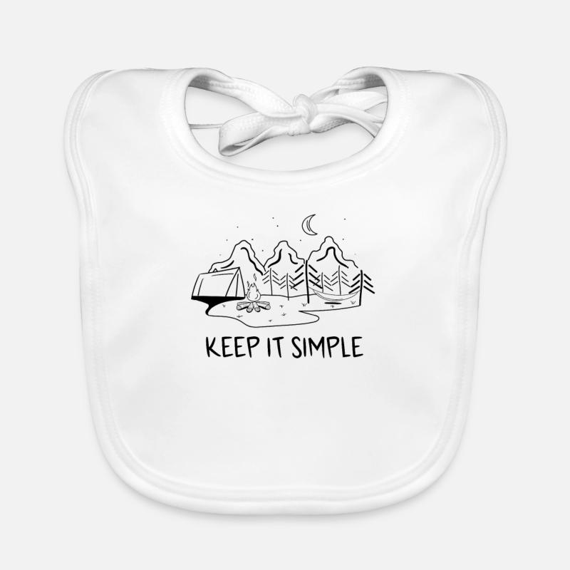 Keep It Simple Camping Tente de camping Tentes de vacances Bavoir bio Bébé