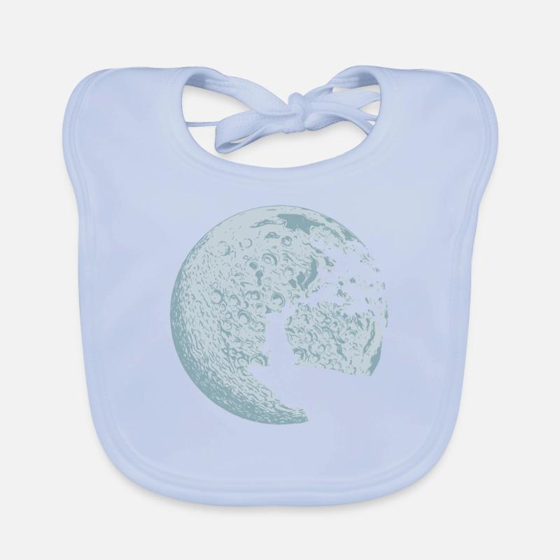 Bunny gift idea rabbit moon easter bunny Organic Baby Bibs