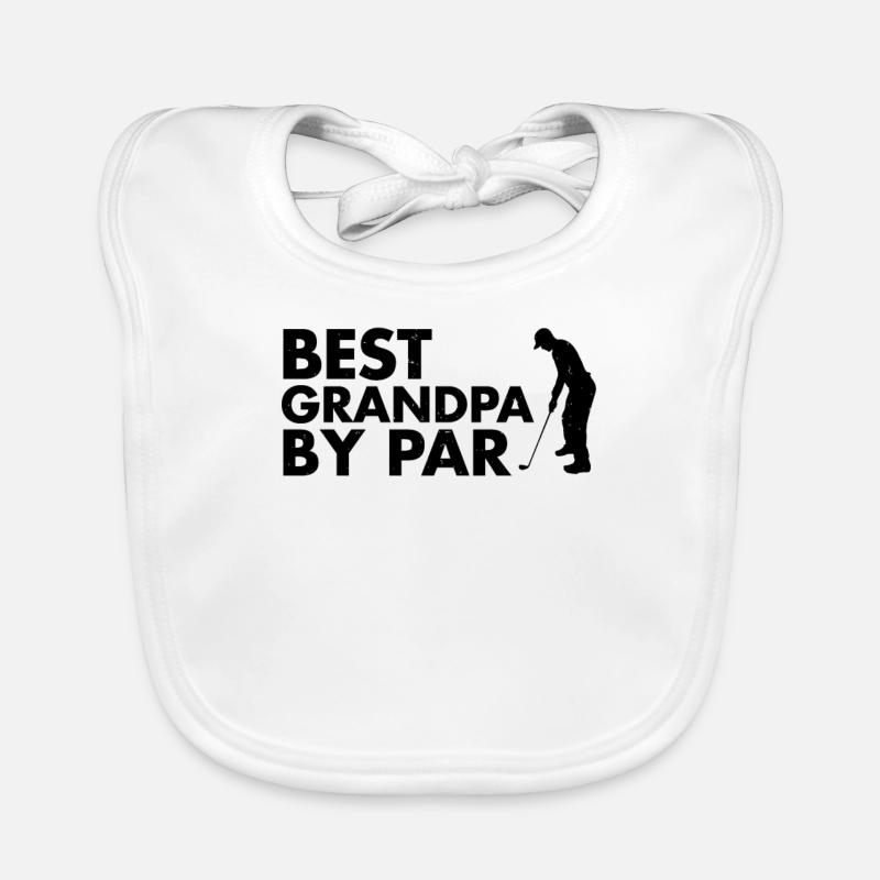 Golfgeschenk Bester Opa von Par Golfer Baby Bio-Lätzchen