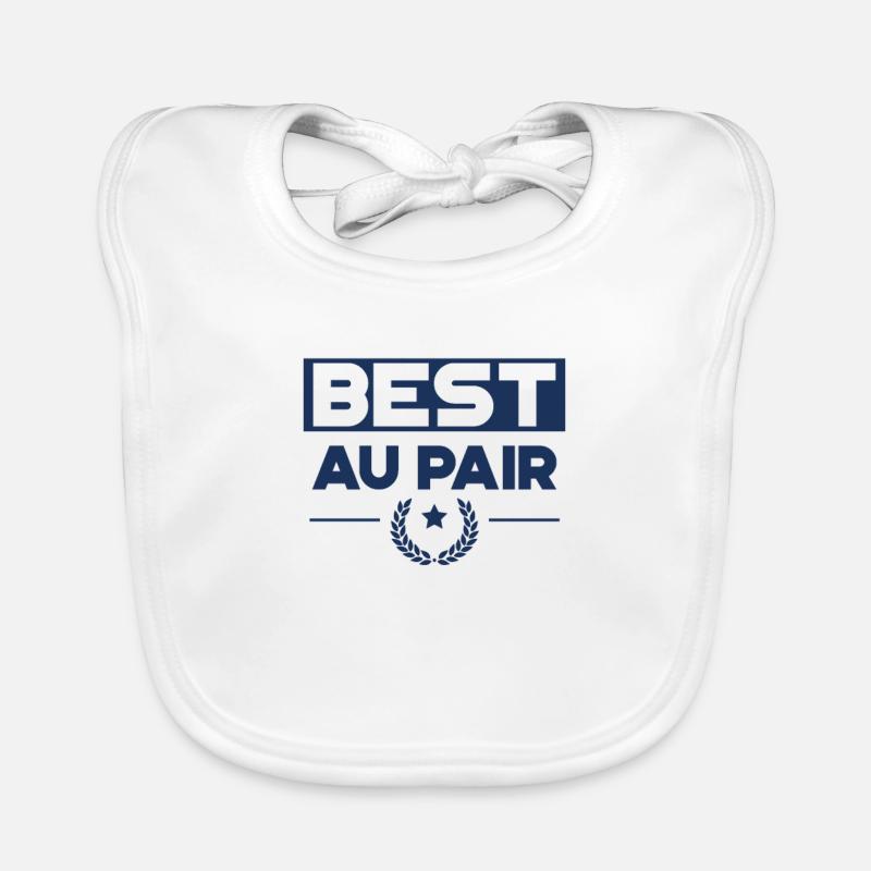 Au Pair Babysitter Dienstmädchen Aupair Geschenk Baby Bio-Lätzchen