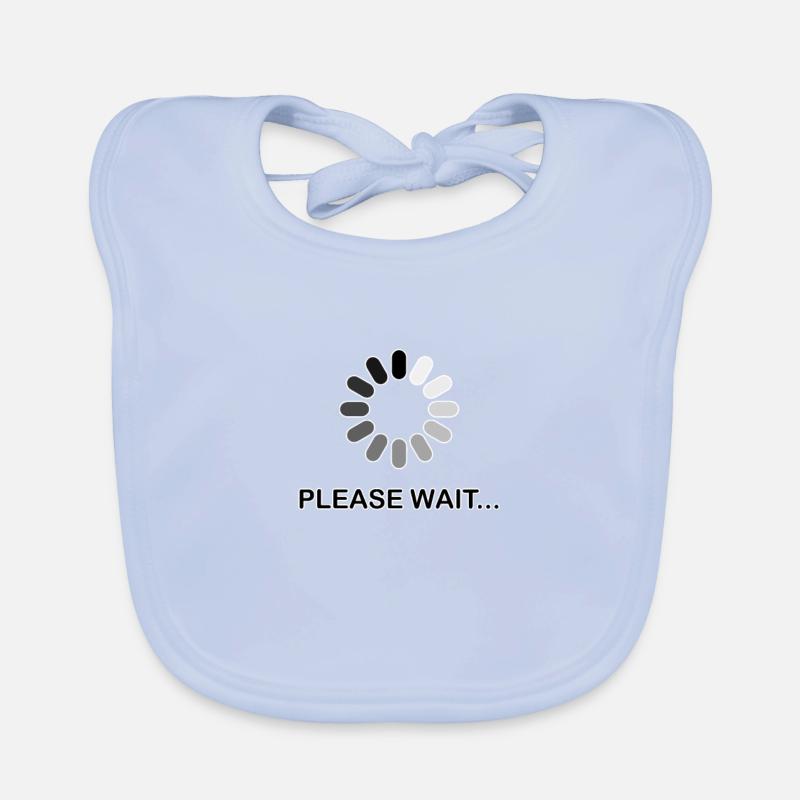 Bitte warten Baby Bio-Lätzchen