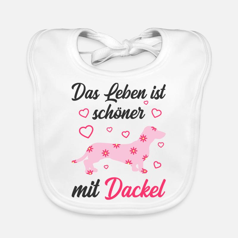 Dackel Baby Bio-Lätzchen