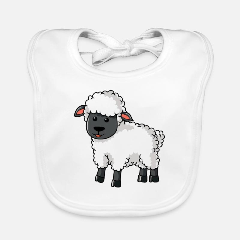 Schaf Schäffchen Scharfshirte Schafsbauer Baby Bio-Lätzchen