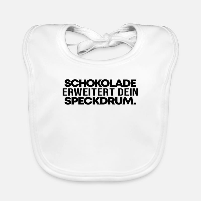 Schokolade Erweitert Spektrum Schoki Geschenk Baby Bio-Lätzchen