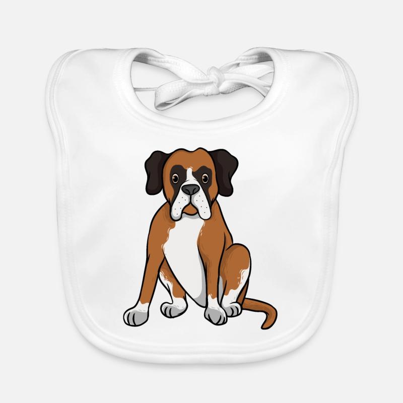 Deutscher Boxer Baby Bio-Lätzchen