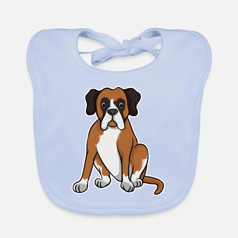 Deutscher Boxer Baby Bio-Lätzchen