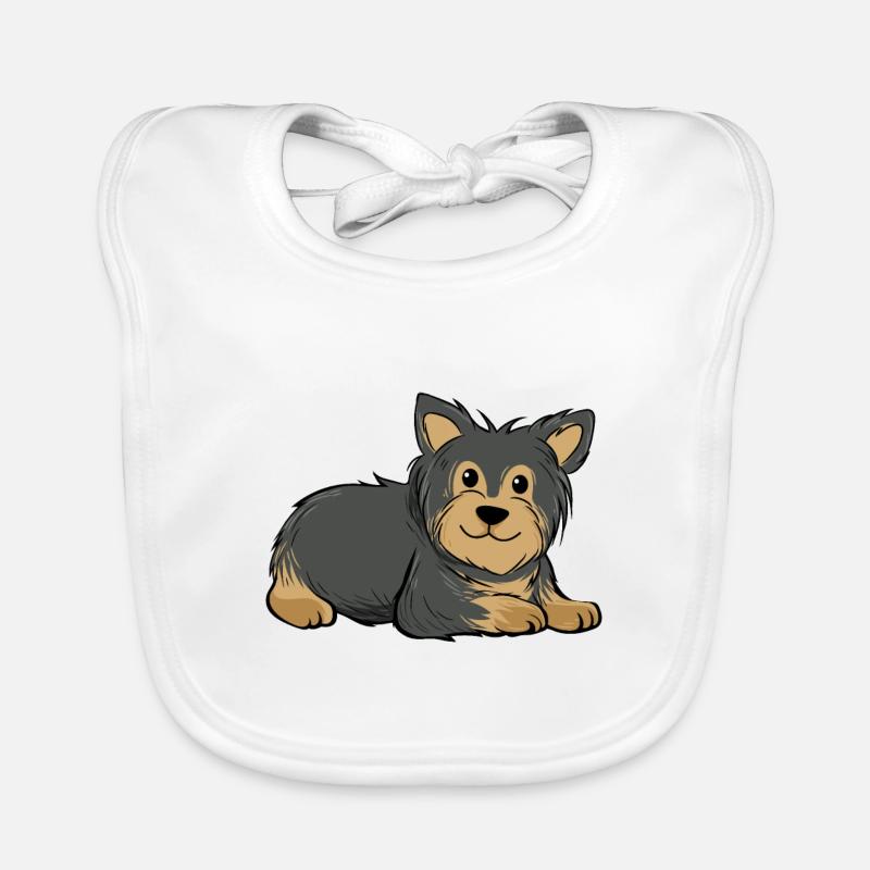 Yorkshire Terrier Bavoir bio Bébé