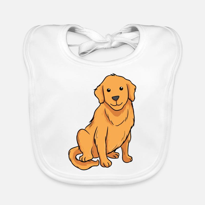 Golden retriever Organic Baby Bibs