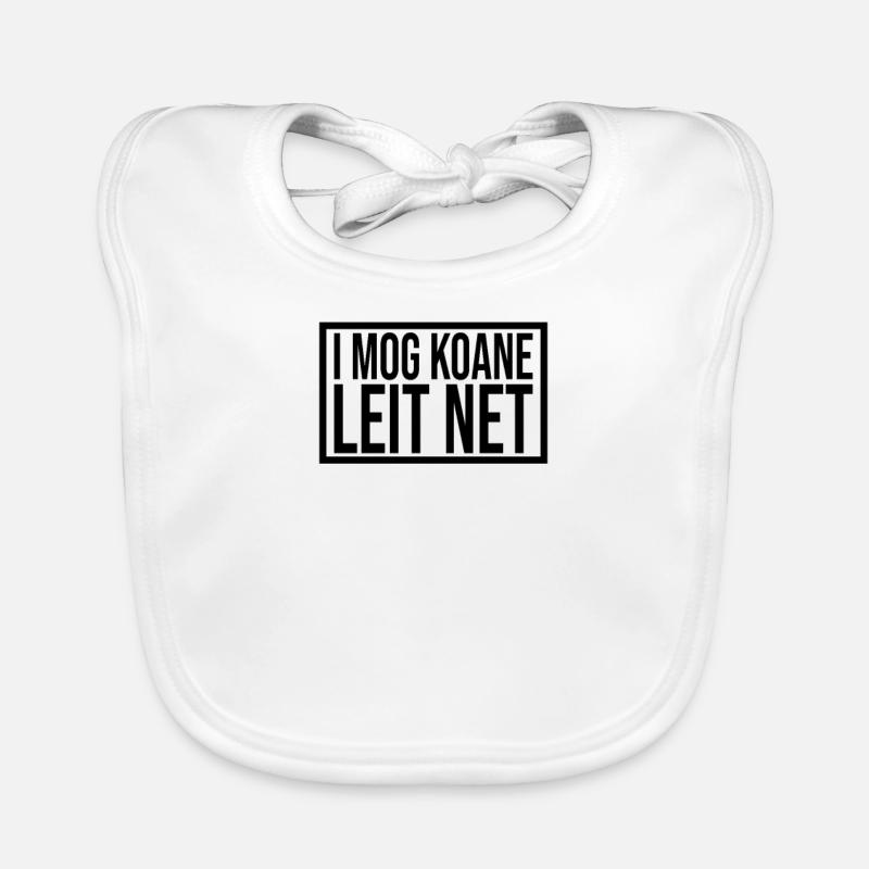 I mog koane leit net Ich hasse Menschen Baby Bio-Lätzchen