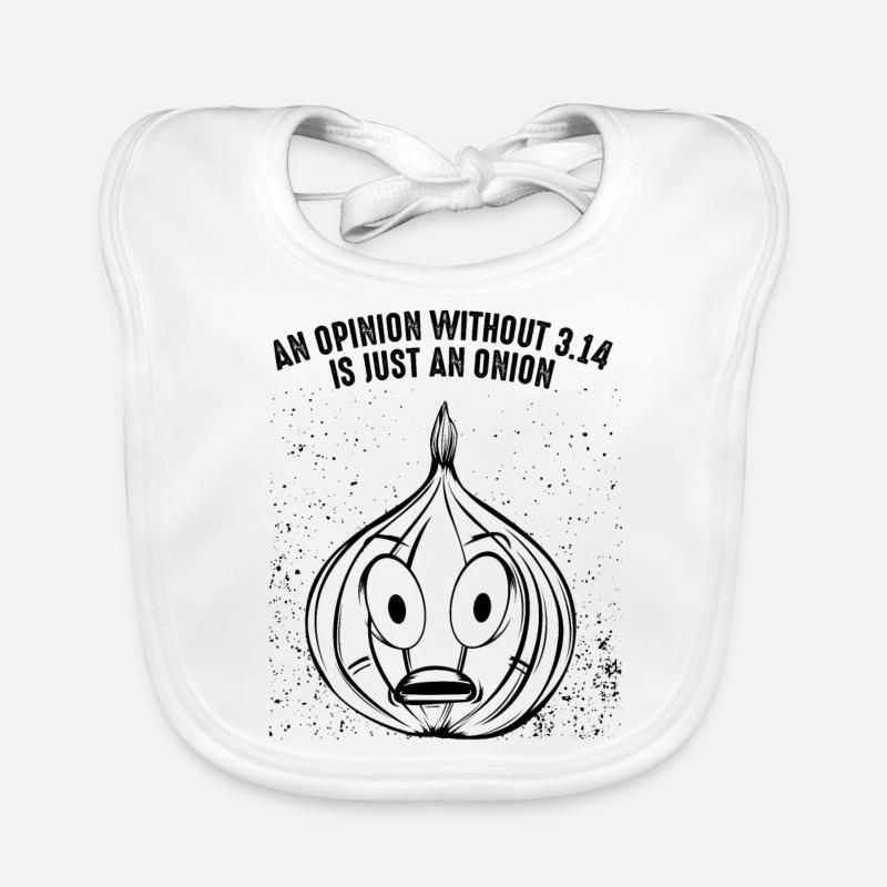 Oignon Math Pi Bavoir bio Bébé
