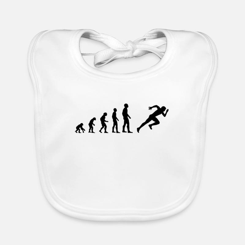 Courir sprint de l'évolution humaine Bavoir bio Bébé