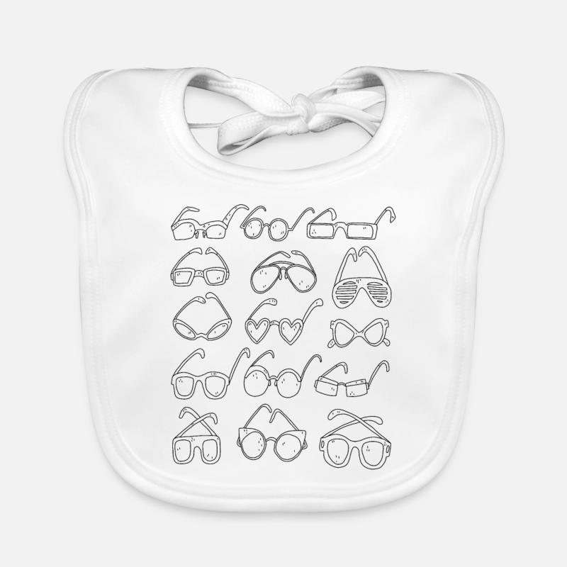 Glasses Organic Baby Bibs
