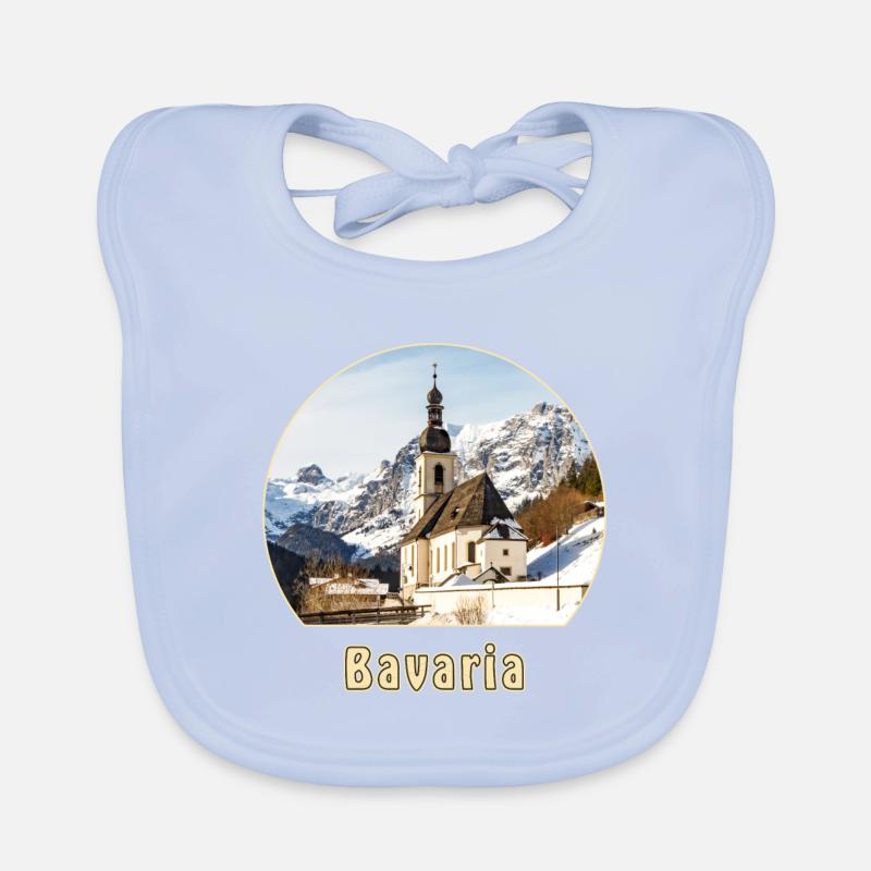 Église de Bavière Ramsau Bavoir bio Bébé